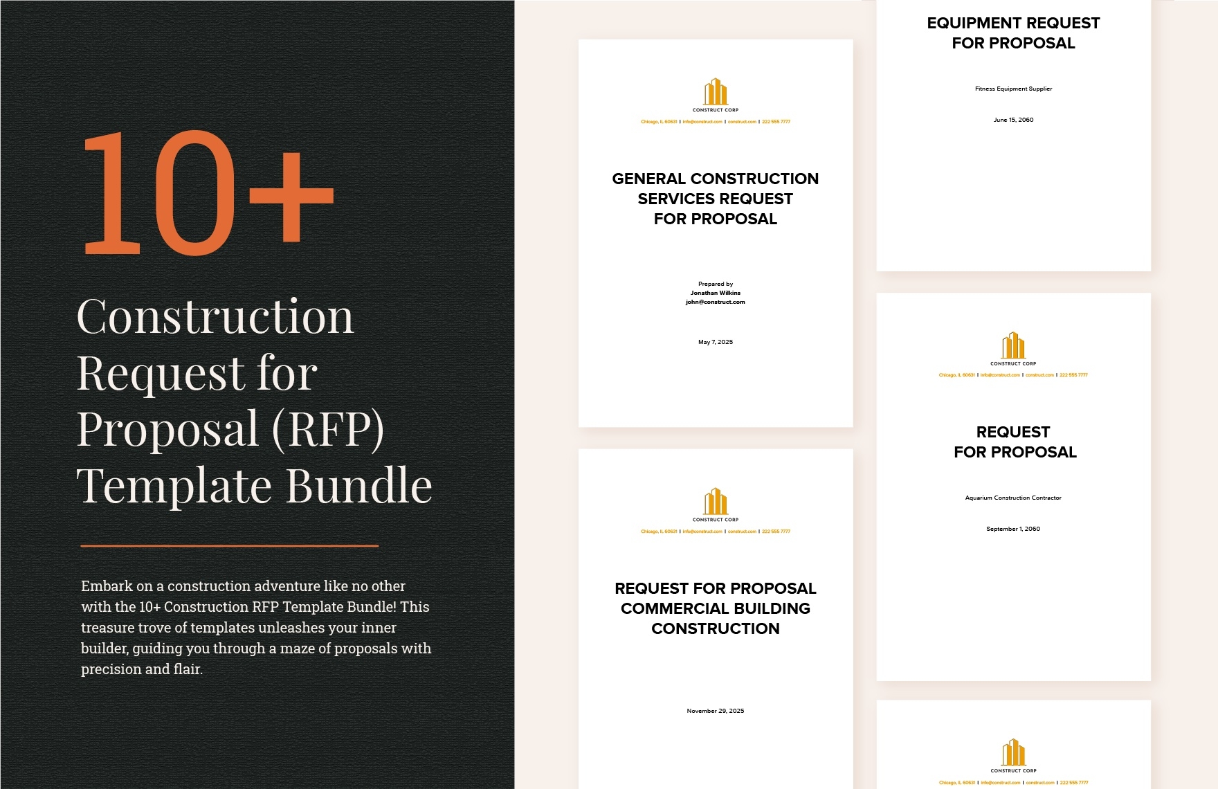 10 Construction Request For Proposal RFP Template Bundle In Word Google Docs Download Template