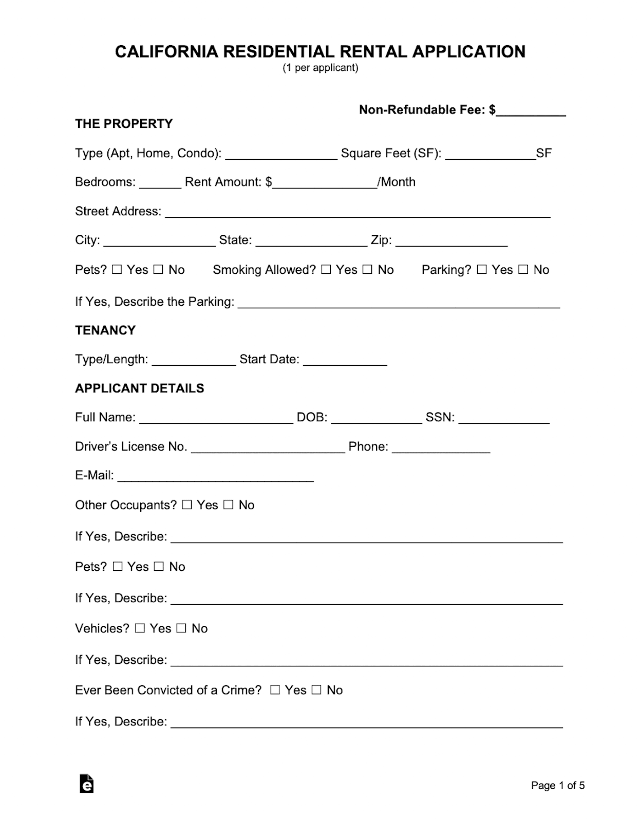 10 Free Landlord Documents And Forms Downloadable Templates 