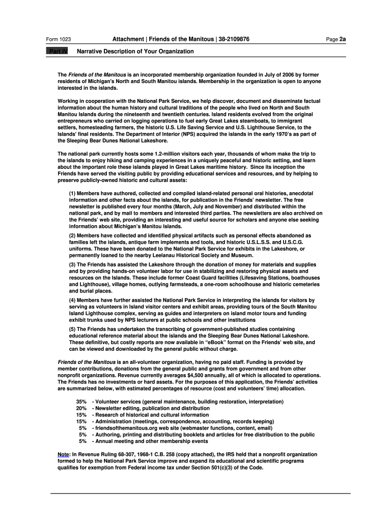 1023 Friends Form Fill Online Printable Fillable Blank PdfFiller