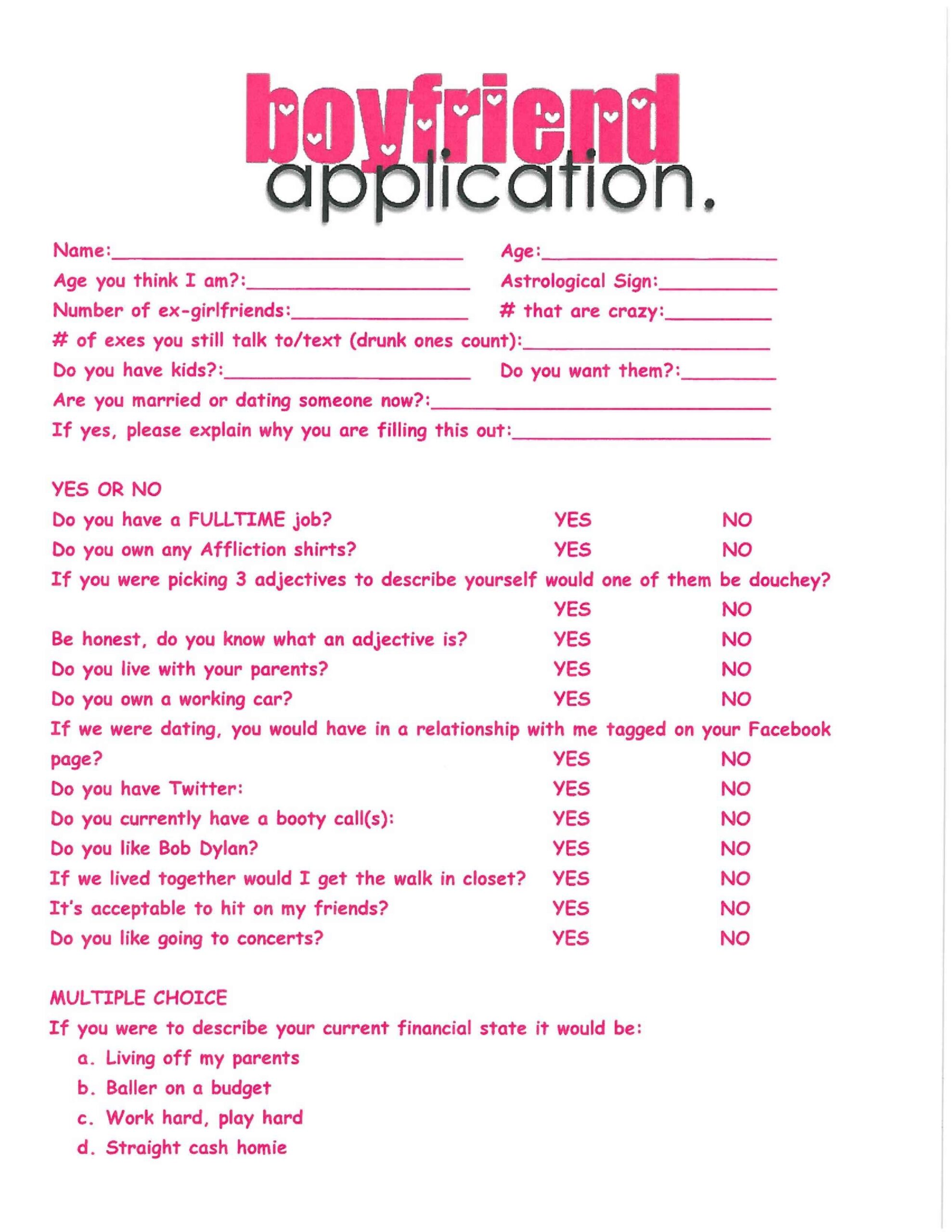12 Best Boyfriend Application Ideas Boyfriend Application Dating Application Best Friend Application