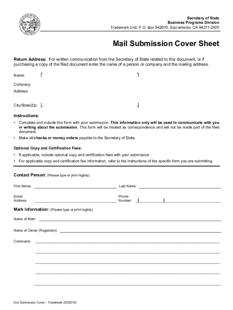 printable trademark application form