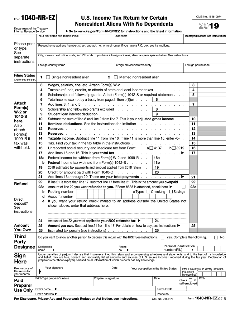 printable 2019 tax forms
