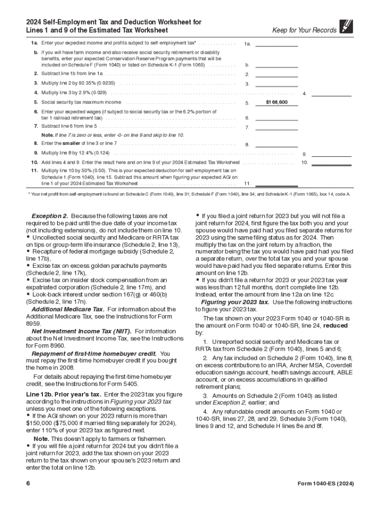 2024 Form IRS 1040 ES Fill Online Printable Fillable Blank PdfFiller 2024 Form IRS 1040 ES Fill Online Printable Fillable Blank PdfFiller