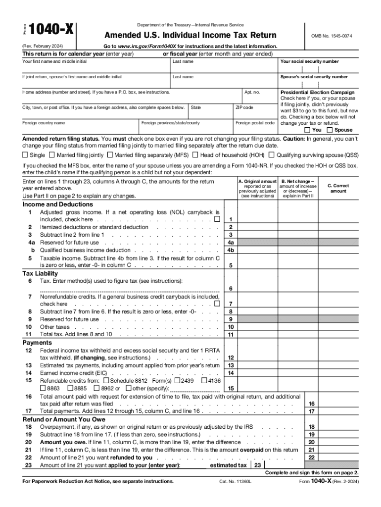 2023 tax form 1040 printable