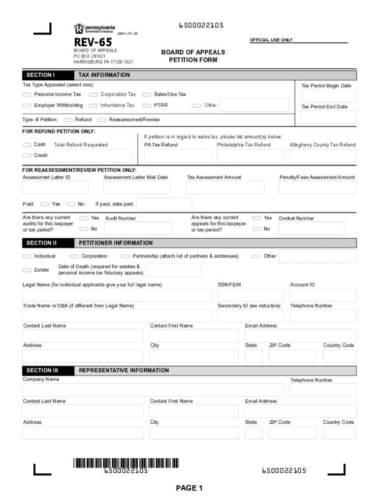 printable pa tax forms 2024