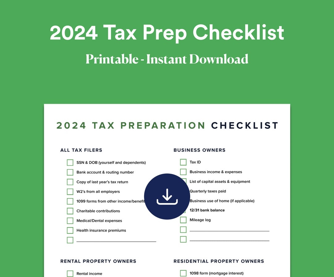 2024 Tax Prep Checklist Self Employed Tax Preparation Printables Instant Download Accounting Etsy 2024 Tax Prep Checklist Self Employed Tax Preparation Printables Instant Download Accounting Etsy