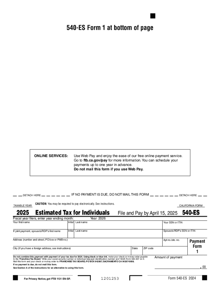 2025 federal estimated tax forms printable