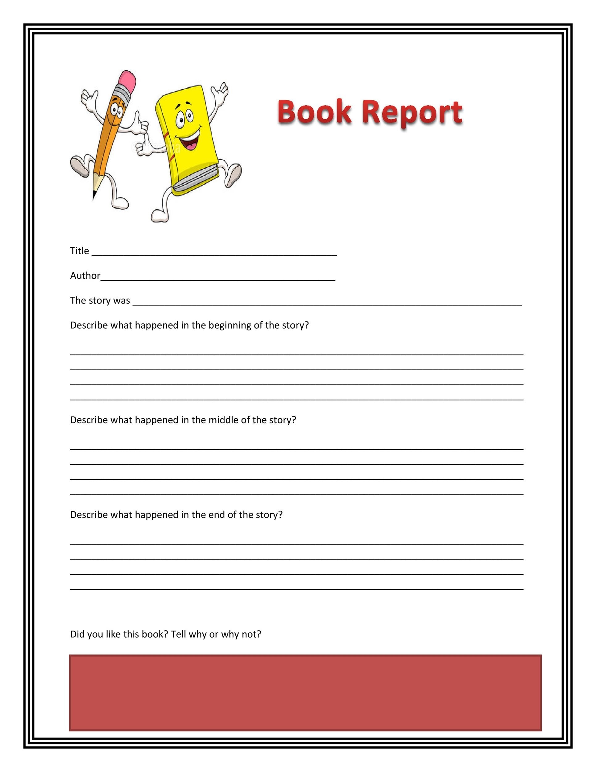 30 Book Report Templates Reading Worksheets 30 Book Report Templates Reading Worksheets