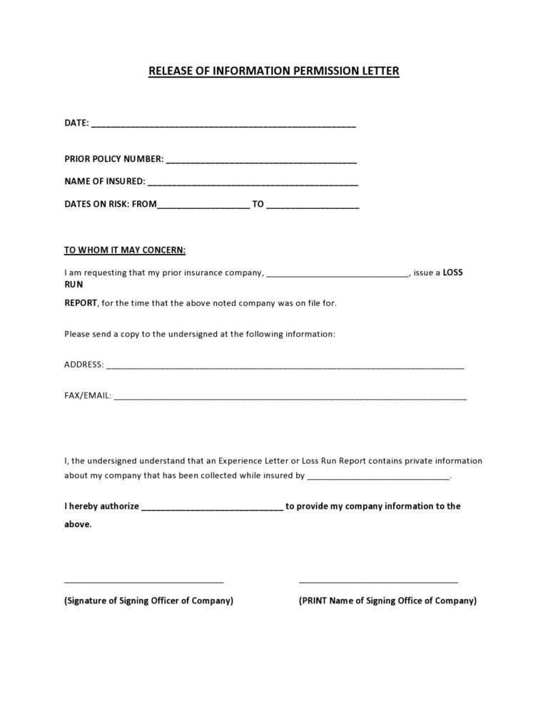 30 Perfect Permission Letters Consent Letters TemplateArchive