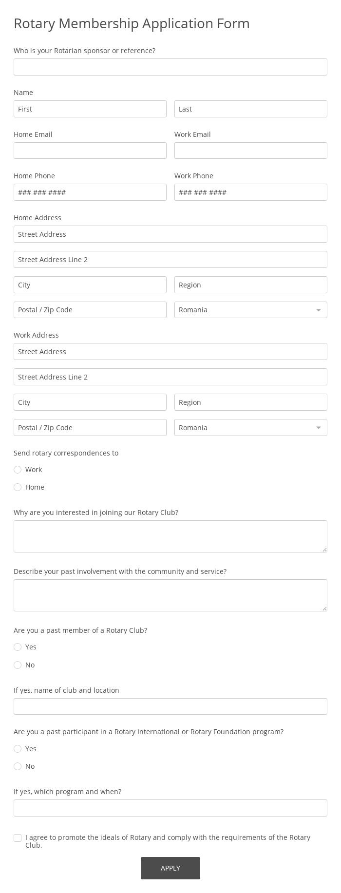 35 Free Membership Form Templates 123FormBuilder