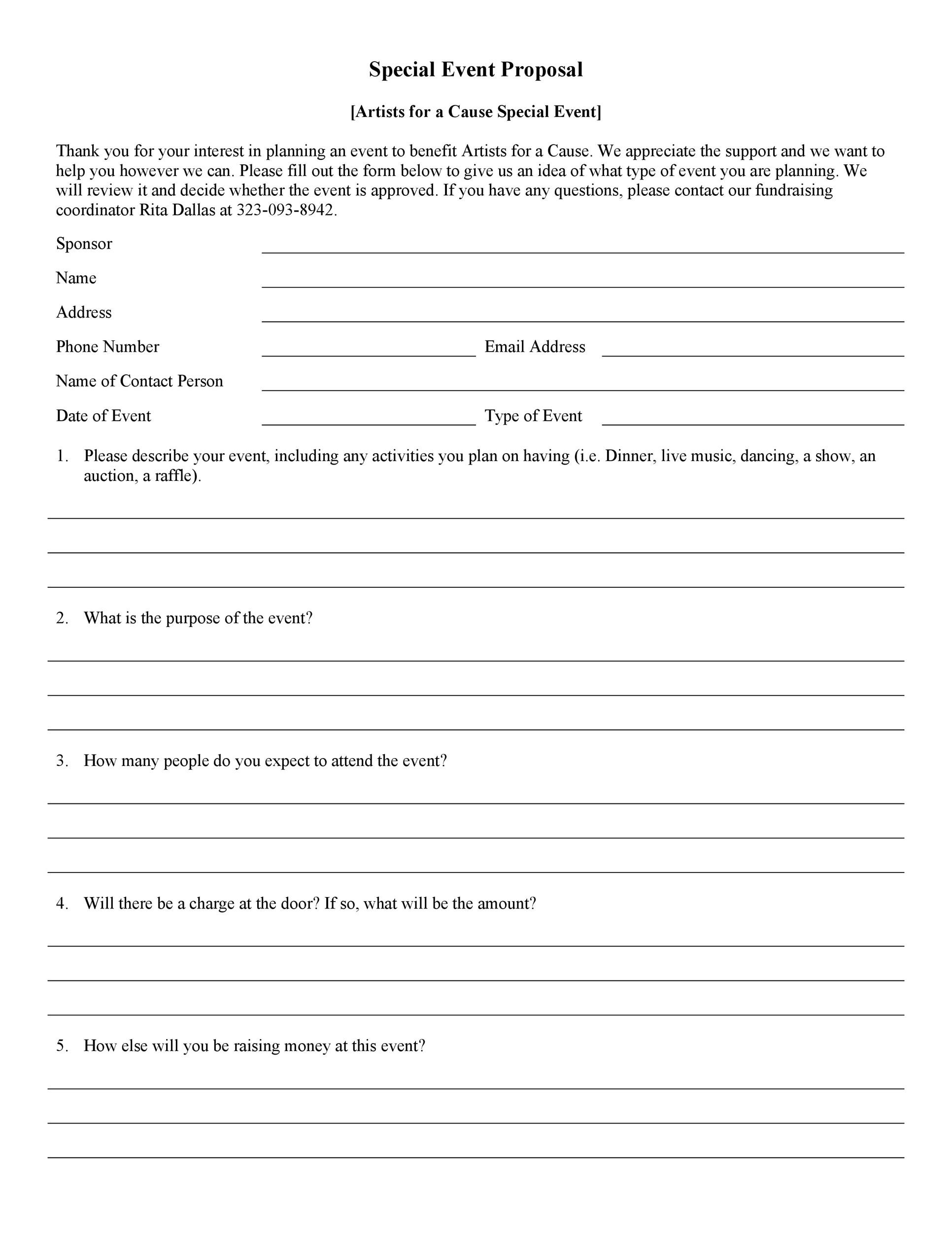 38 Best Event Proposal Templates Free Examples TemplateLab 38 Best Event Proposal Templates Free Examples TemplateLab