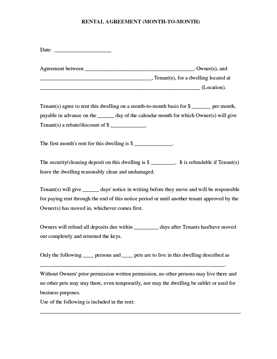 39 Simple Room Rental Agreement Templates TemplateArchive