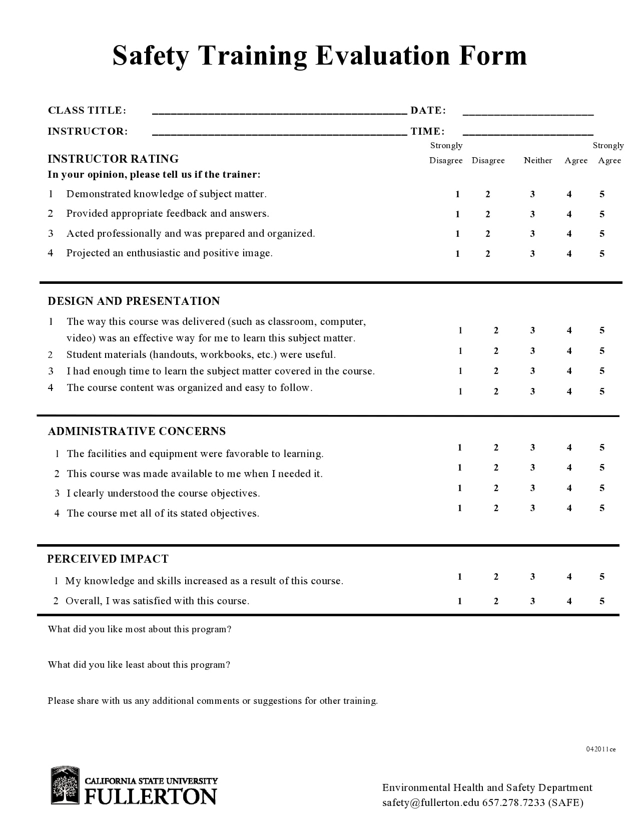 40 Free Training Evaluation Forms Feedback Survey Templates 40 Free Training Evaluation Forms Feedback Survey Templates