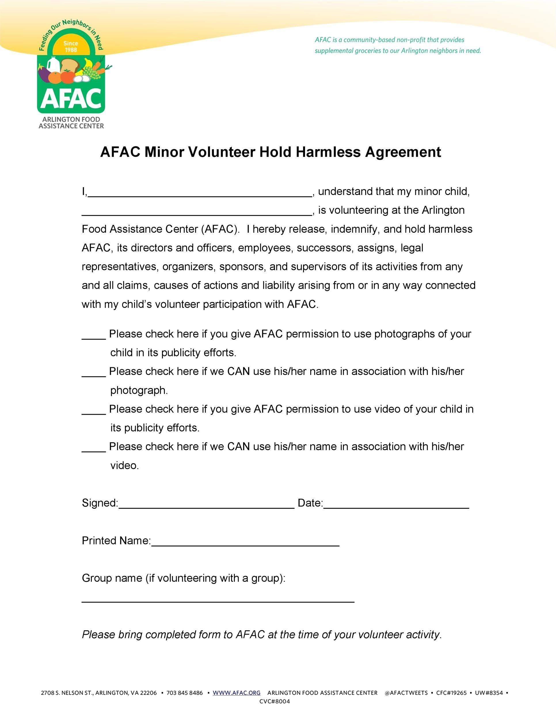 40 Hold Harmless Agreement Templates Free TemplateLab