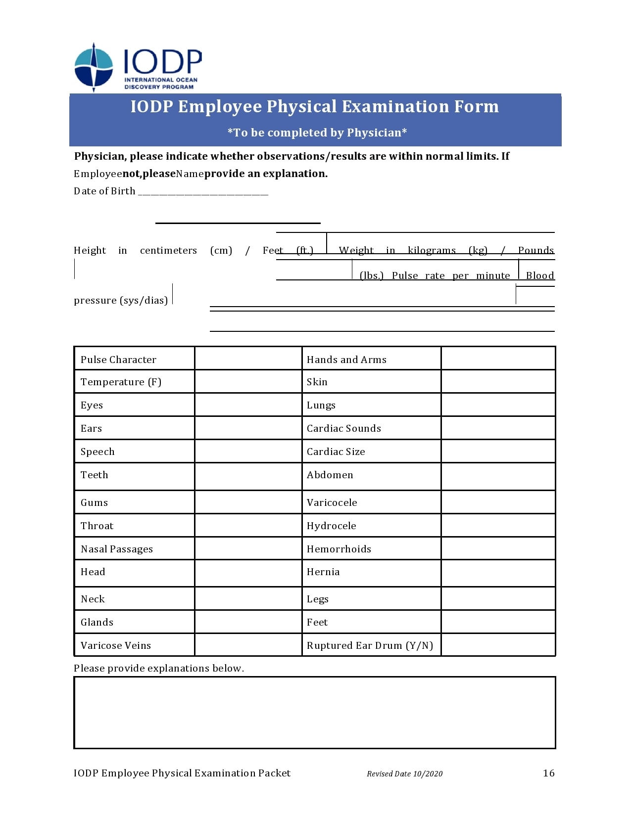 40 Printable Physical Forms For Work 100 Free TemplateArchive 40 Printable Physical Forms For Work 100 Free TemplateArchive