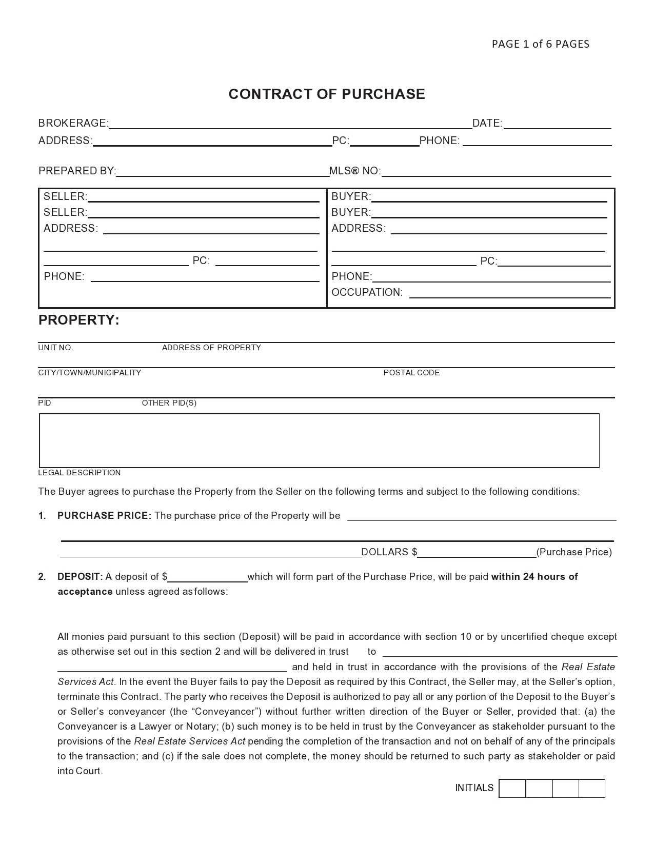 business sale form