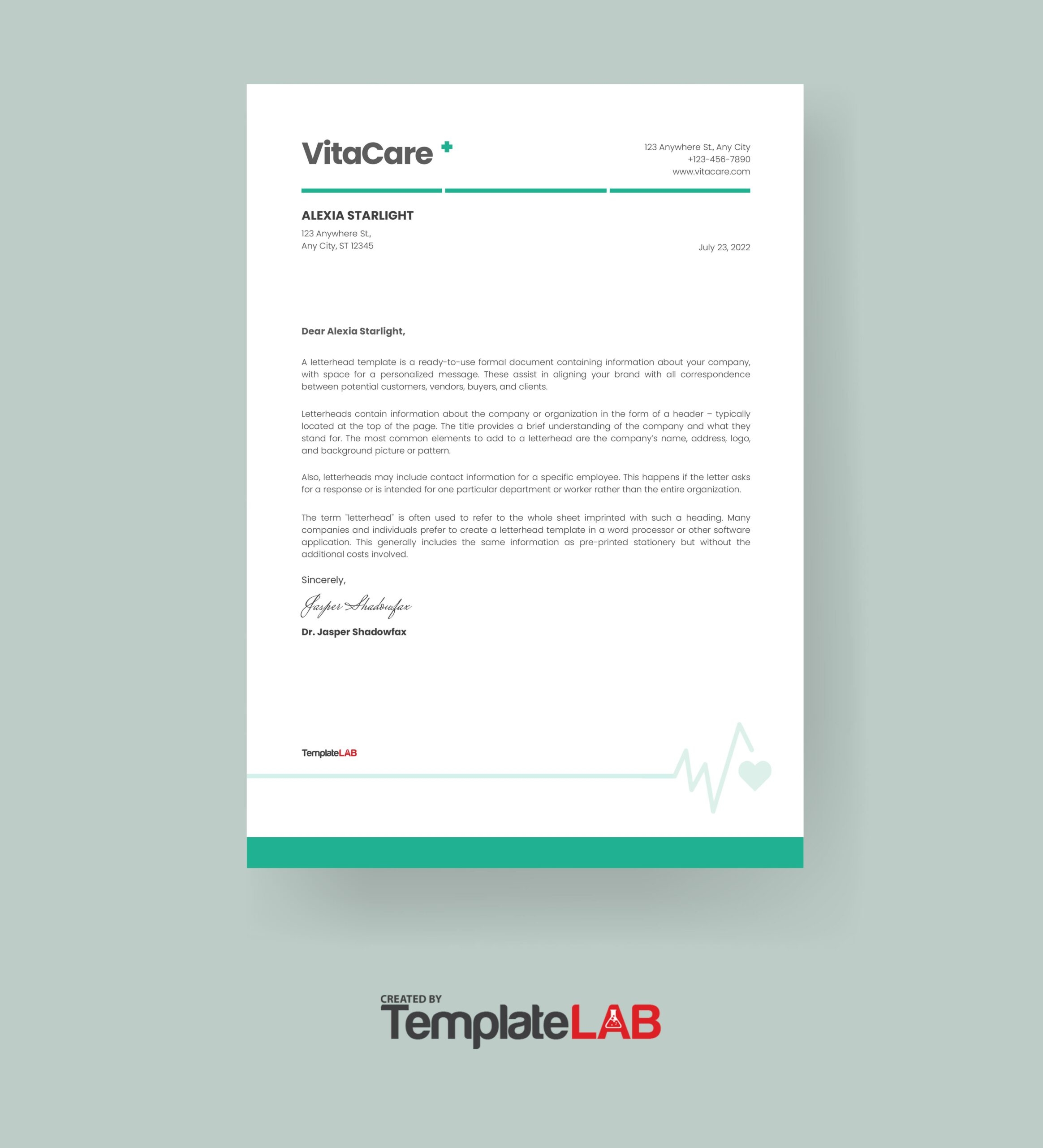 48 Free Letterhead Templates Examples Company Business Personal 48 Free Letterhead Templates Examples Company Business Personal