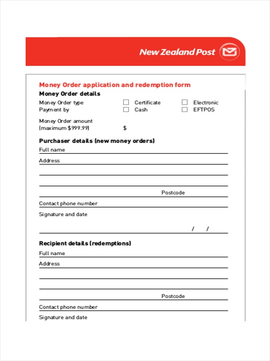 5 Money Order Examples To Download 5 Money Order Examples To Download