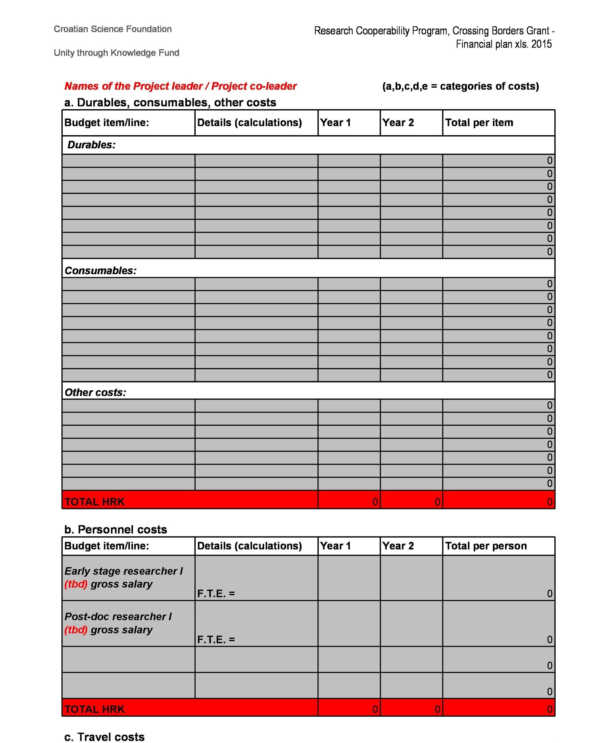 50 Professional Financial Plan Templates Personal Business 