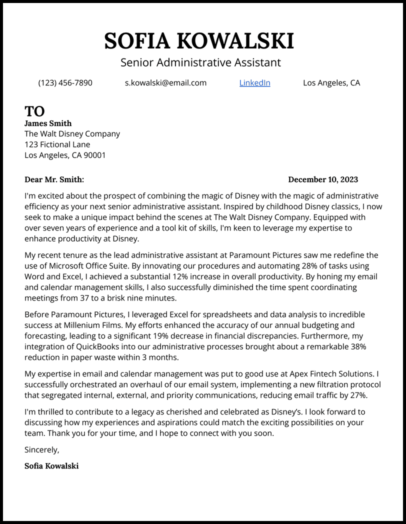 7 Administrative Assistant Cover Letter Samples In 2025 7 Administrative Assistant Cover Letter Samples In 2025