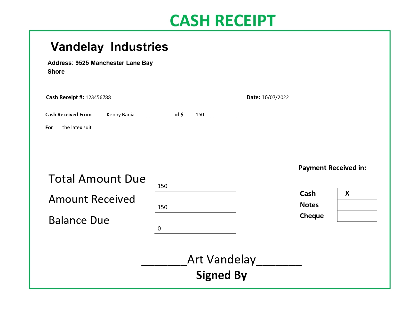 7 Great Receipt Of Payment Templates To Use Regpack