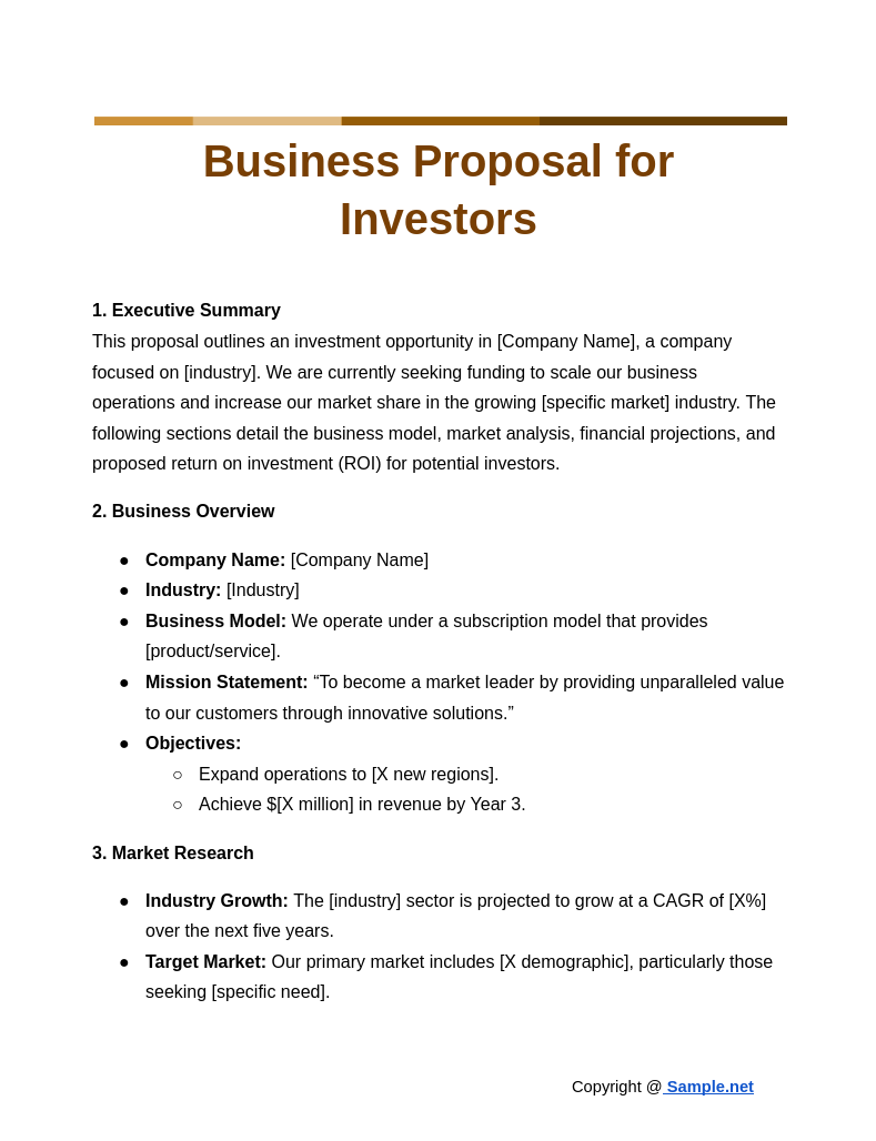 76 FREE Business Proposal Samples To Download