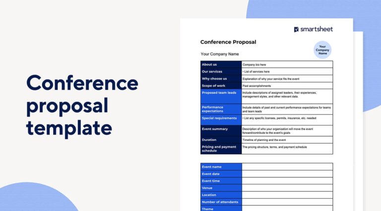 9 Free Conference Planning Templates Smartsheet