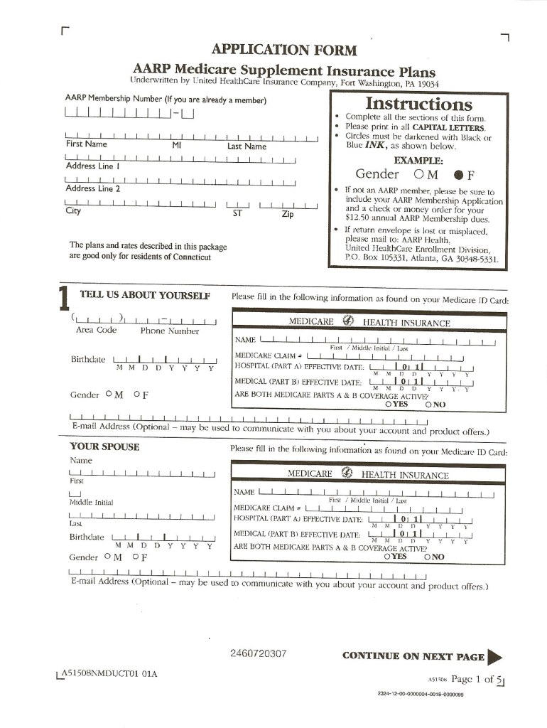 Aarp Application Form Fill Online Printable Fillable Blank PdfFiller