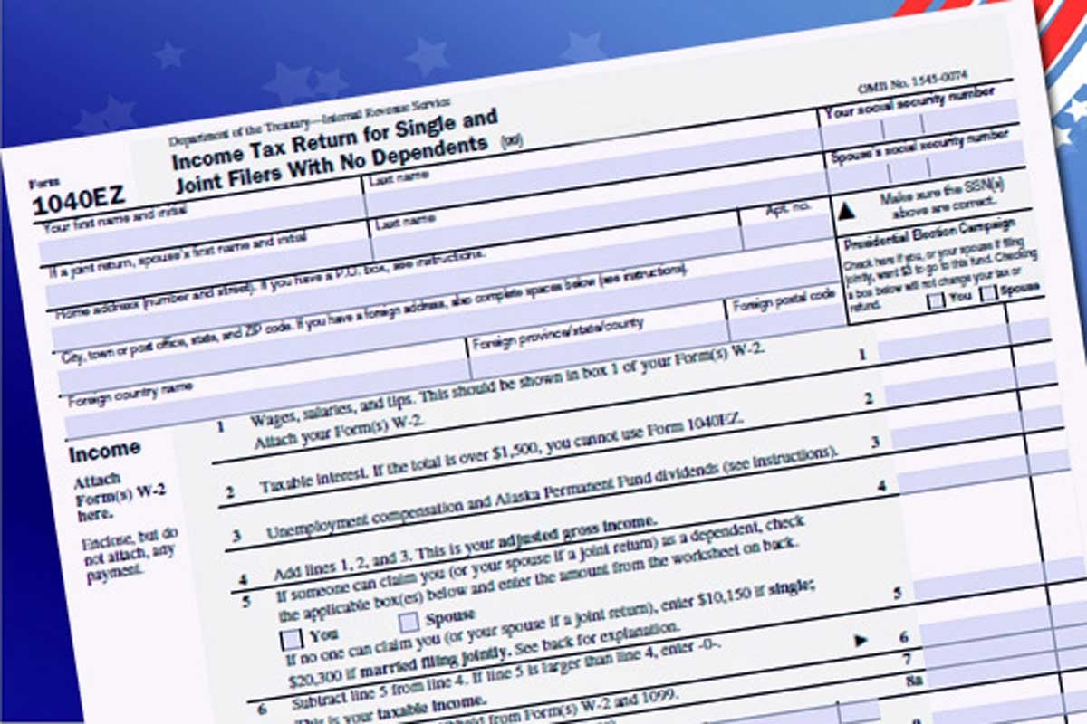 1040 ez tax form printable