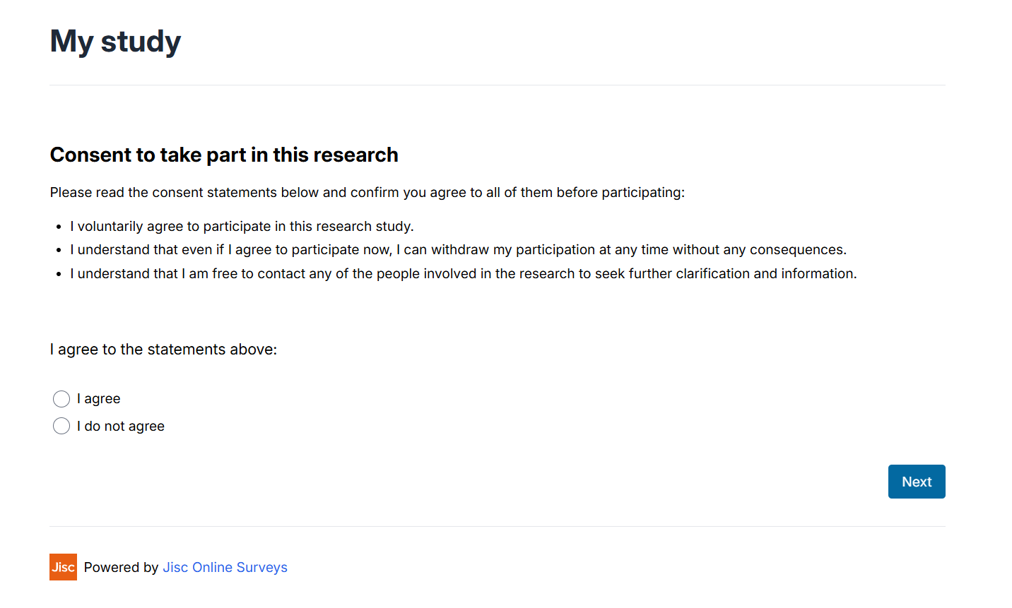 questionnaire consent form
