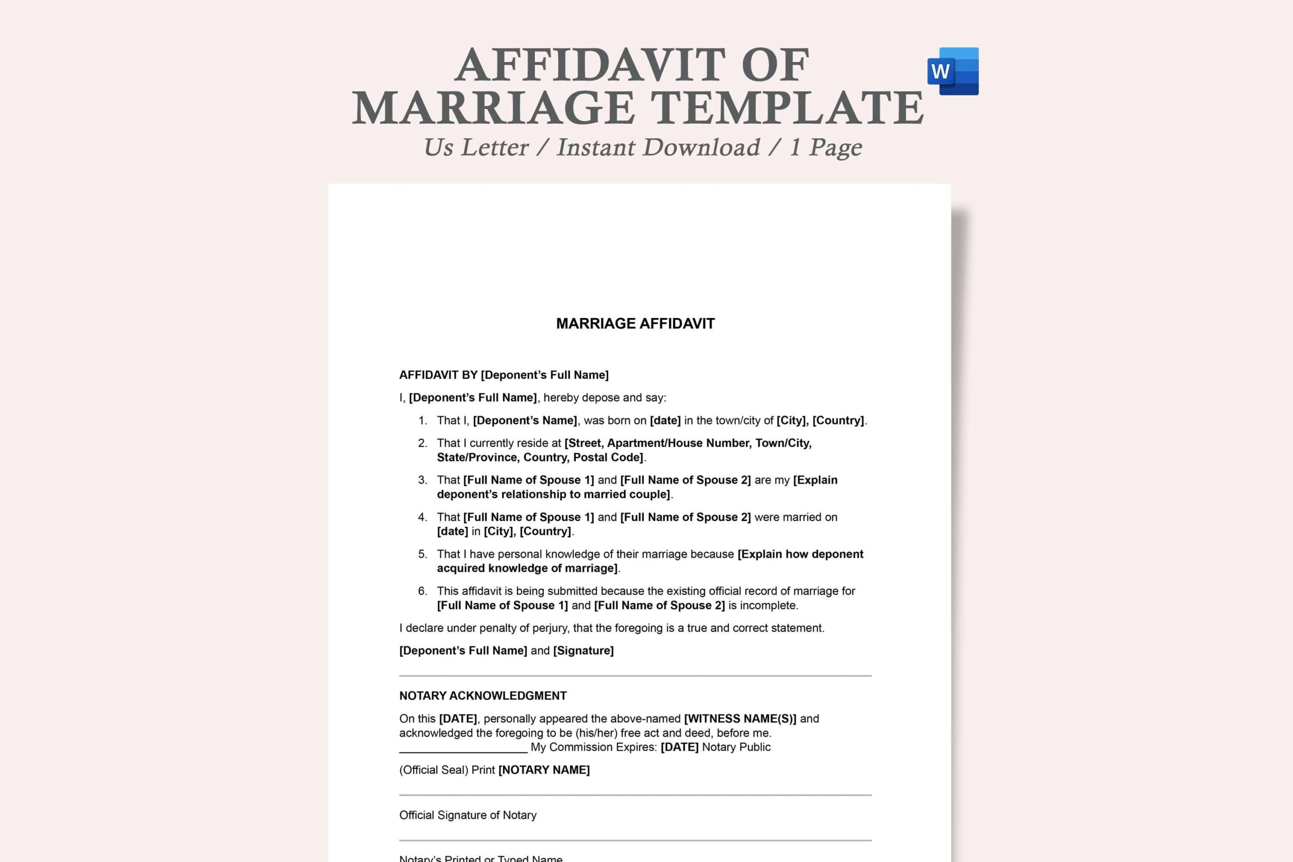 Affidavit Of Marriage Template marriage Affidavit Letter affidavit For Marriage Sample Letter affidavit Letter Of Support Marriage Sample Etsy Affidavit Of Marriage Template marriage Affidavit Letter affidavit For Marriage Sample Letter affidavit Letter Of Support Marriage Sample Etsy