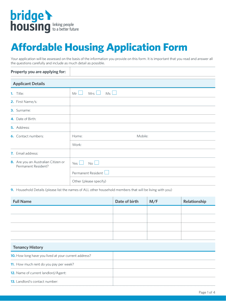 Affordable Housing Application Form Fill Out Sign Online DocHub Affordable Housing Application Form Fill Out Sign Online DocHub