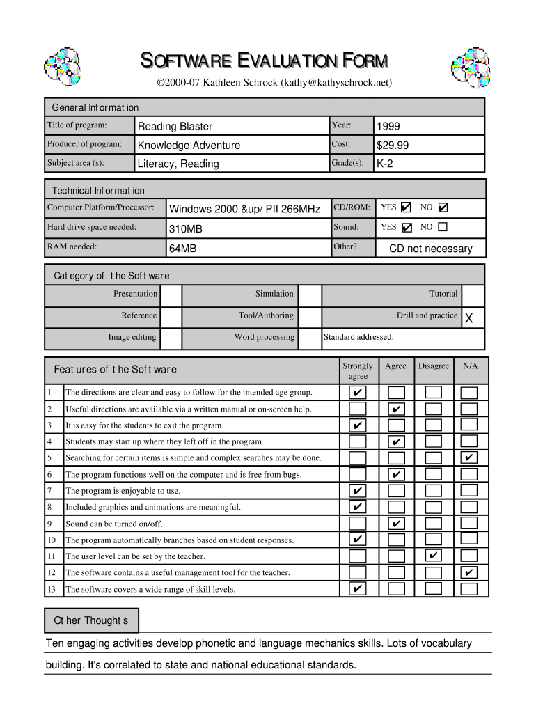 Application Evaluation Template Fill Online Printable Fillable Blank PdfFiller