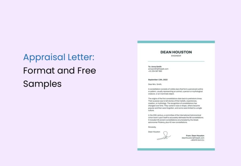 Appraisal Letter Format In Word Pdf Download Templates 