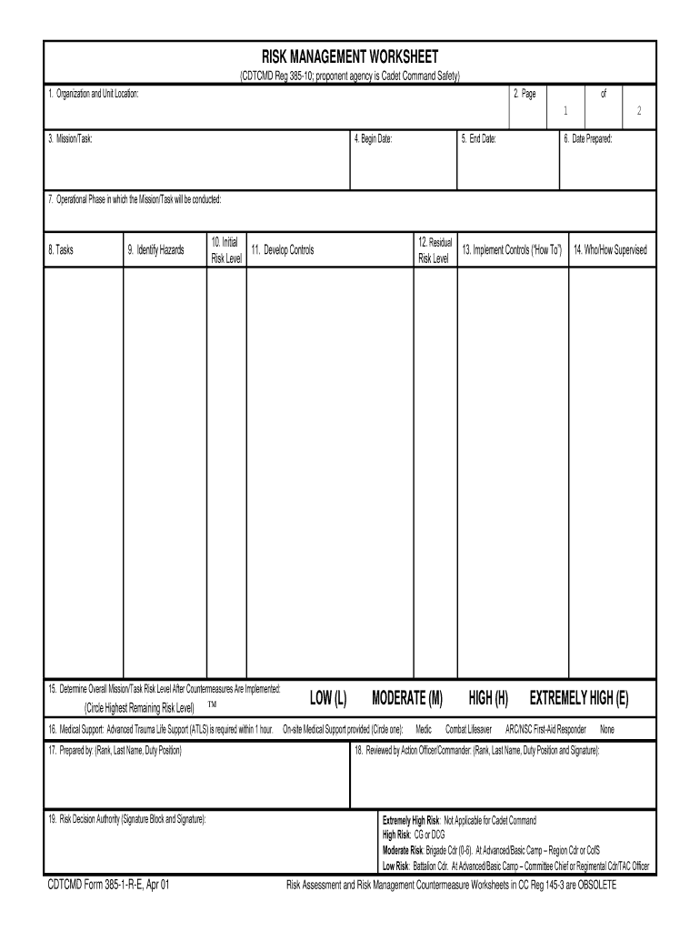 Army Form Risk Fill Online Printable Fillable Blank PdfFiller Worksheets Library