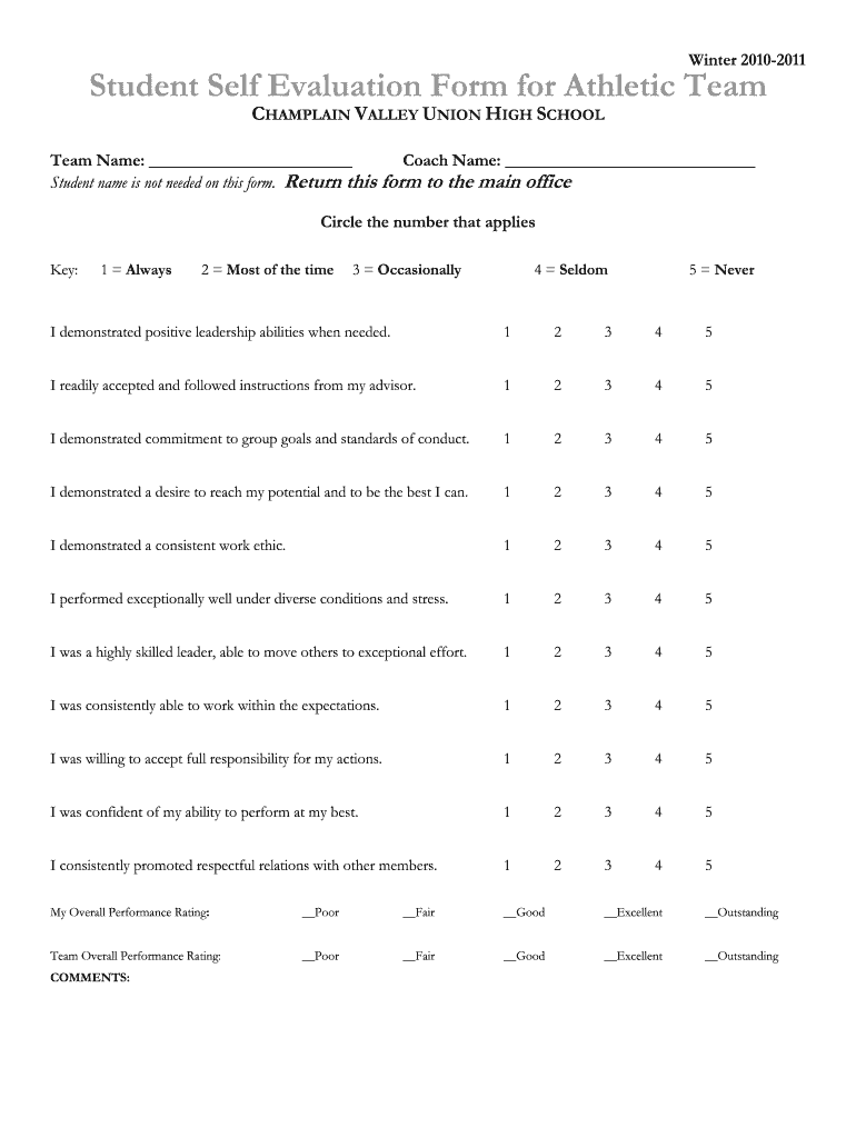 Athlete Evaluation Form Fill Out Sign Online DocHub
