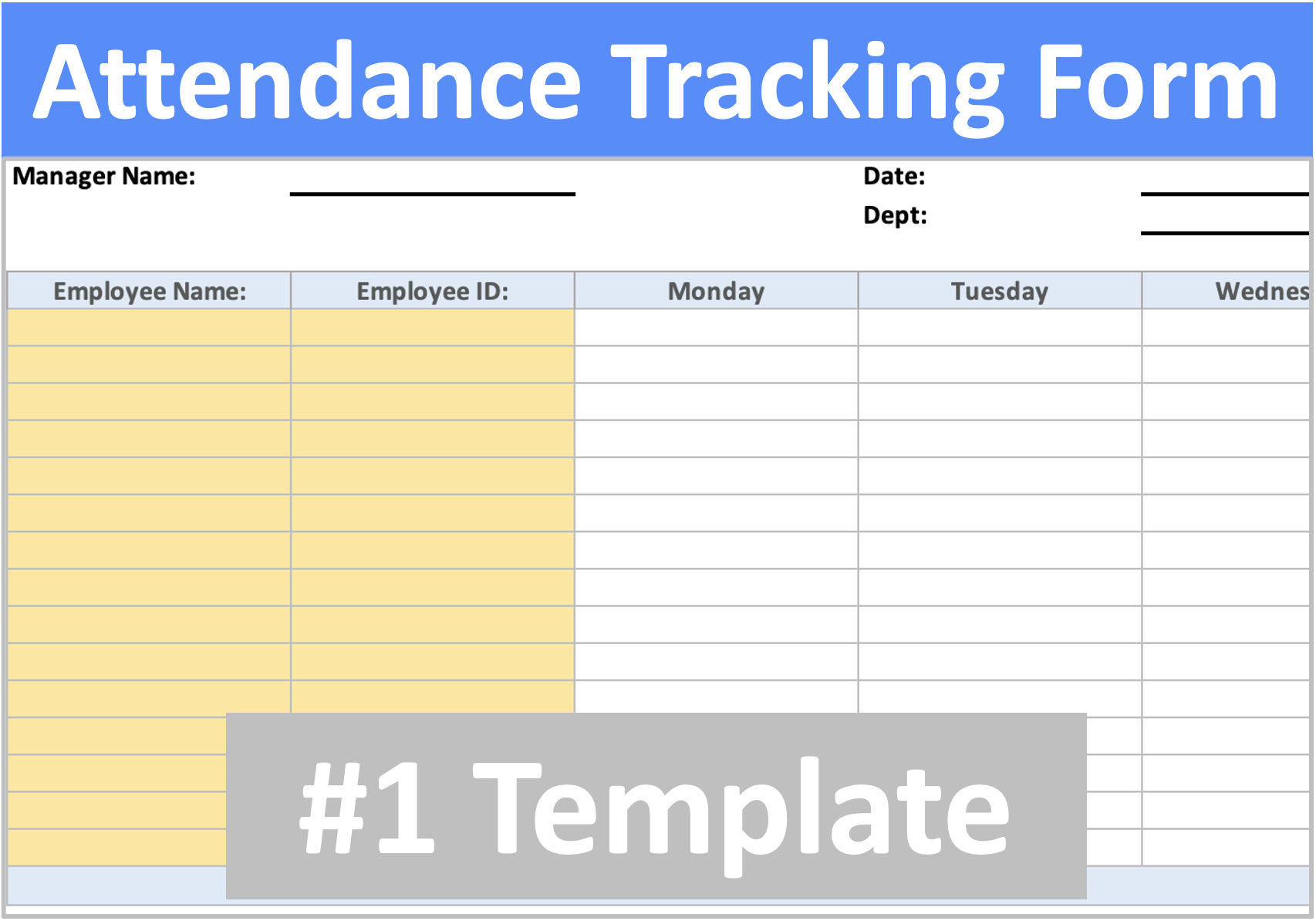 Attendance Tracking Form Human Resources Software Online Tools