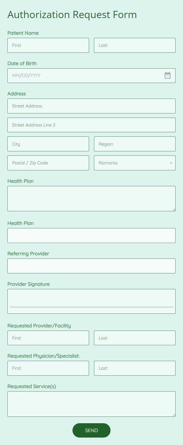 Authorization Request Form Template 123FormBuilder Authorization Request Form Template 123FormBuilder