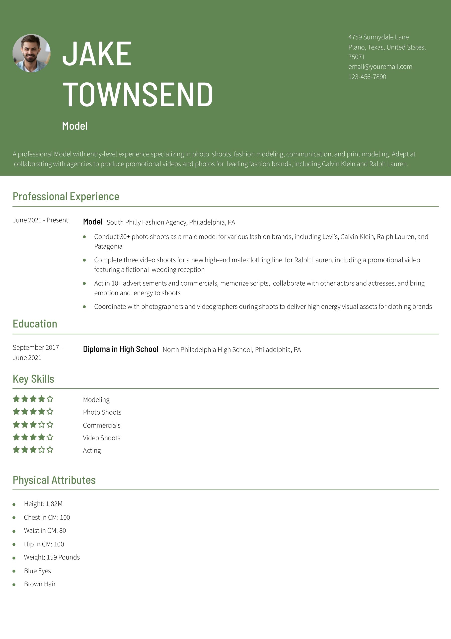 Best Model Resume Examples And Templates For 2025 ResumeBuilder