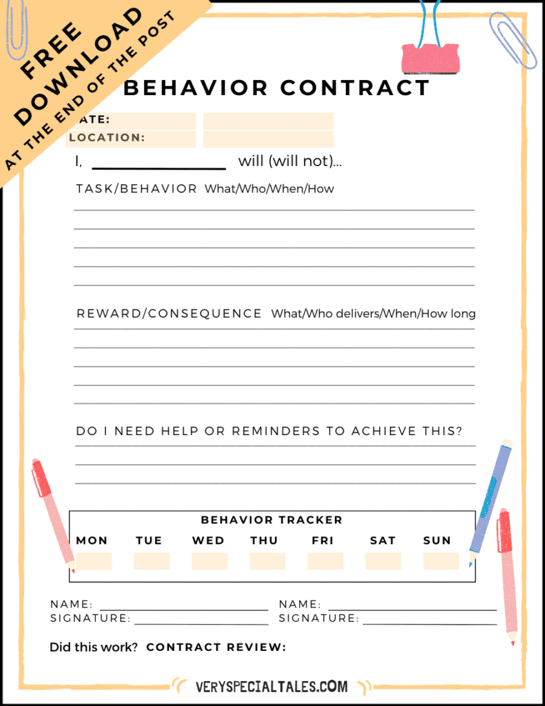 behavioral contract