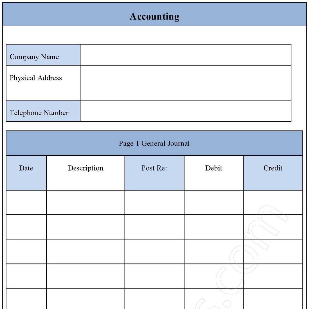 Blank Accounting Fillable PDF Template Editable Forms s Ko fi Shop