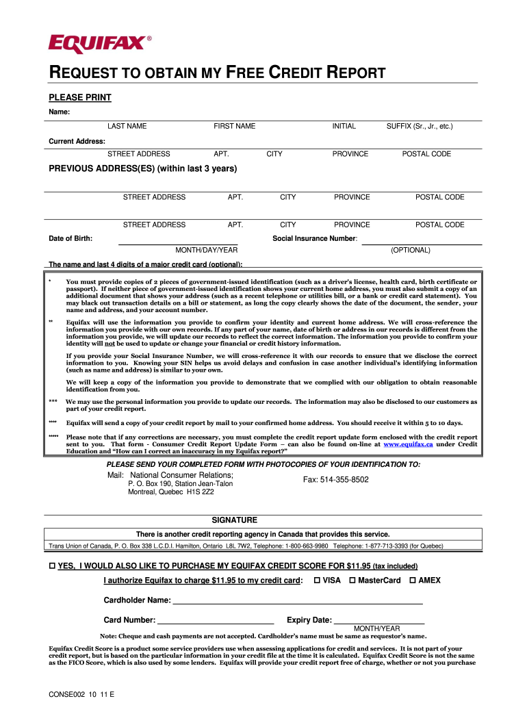 Blank Credit Report Template Fill Out Sign Online DocHub