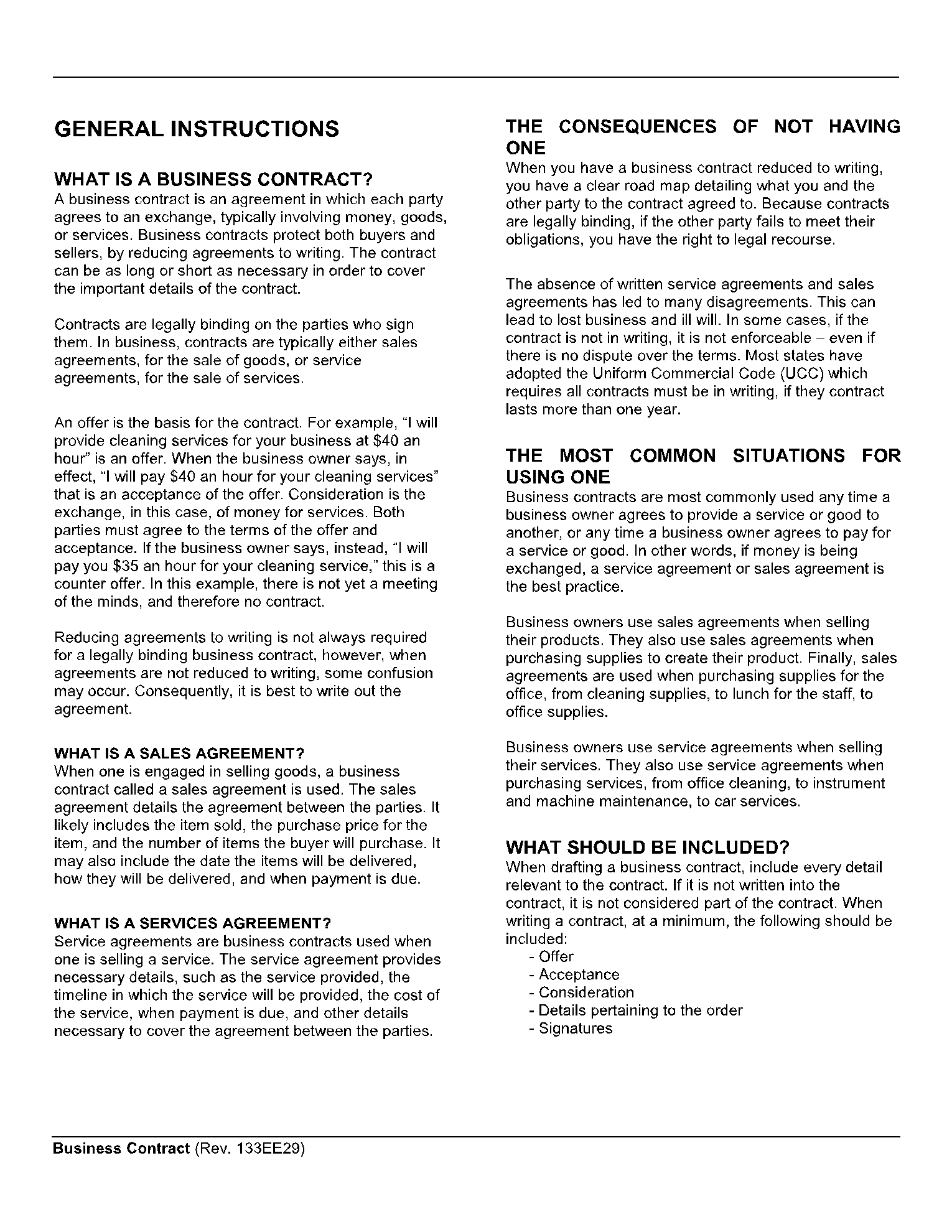 Business Contract Template In 2021 Free Sample CocoSign