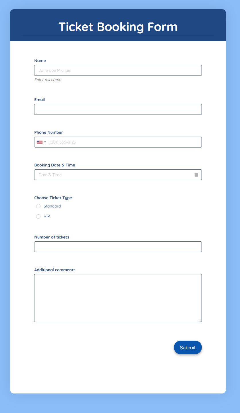 Certificate Booking Form Template Formplus