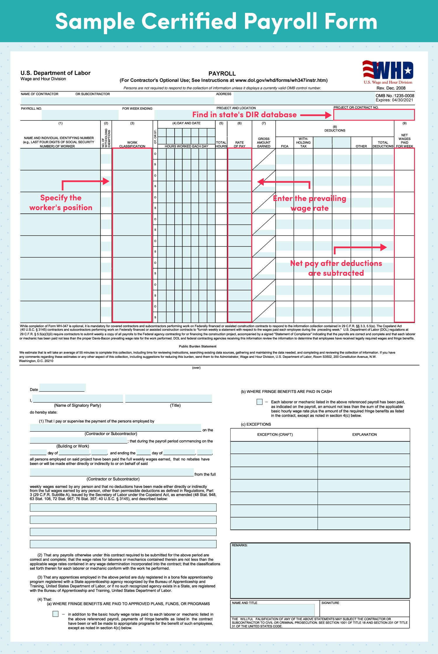 certified payroll form