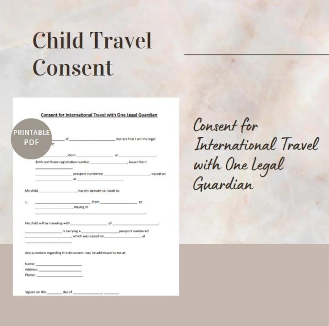 child travel consent forms