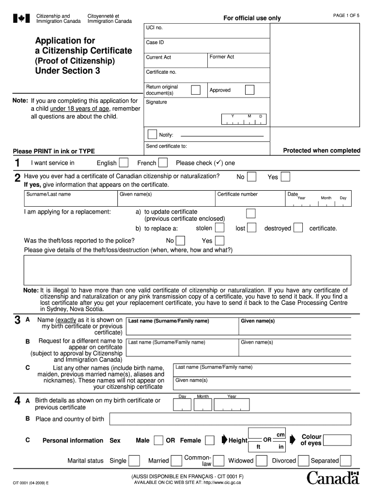 Citizenship Application Fill Out Sign Online DocHub