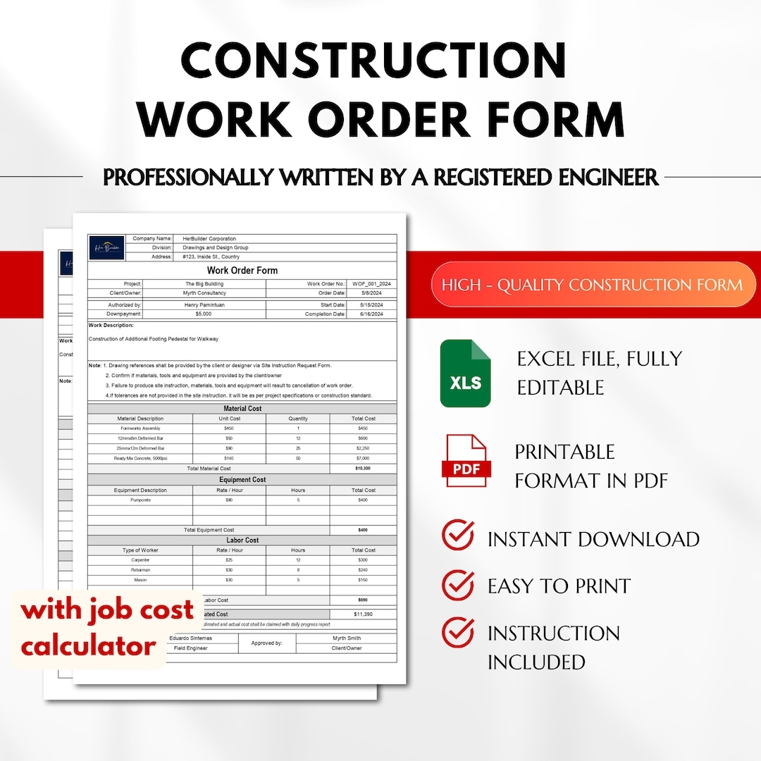 construction form