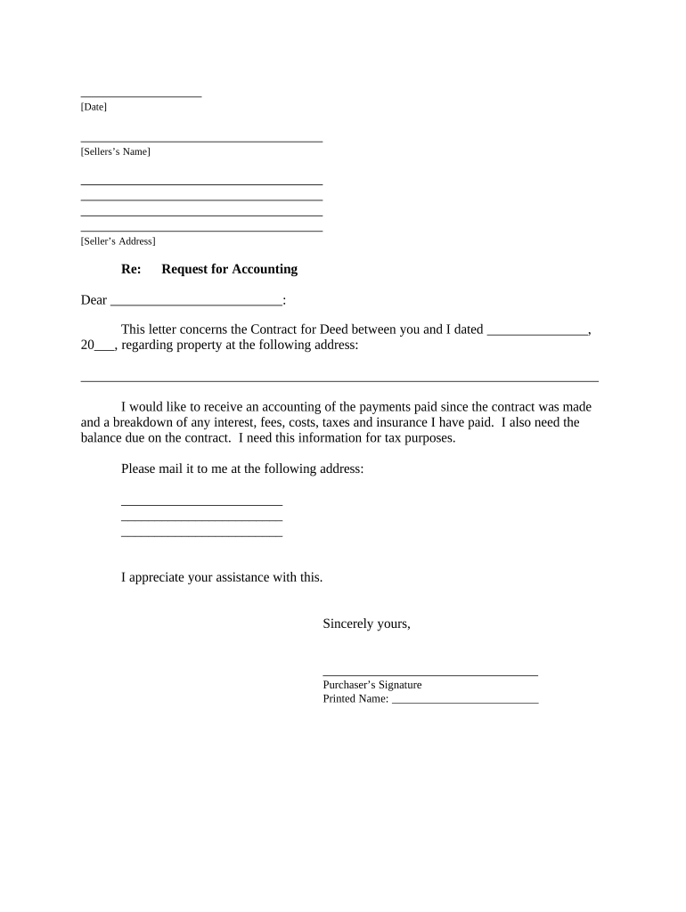 contract for deed form