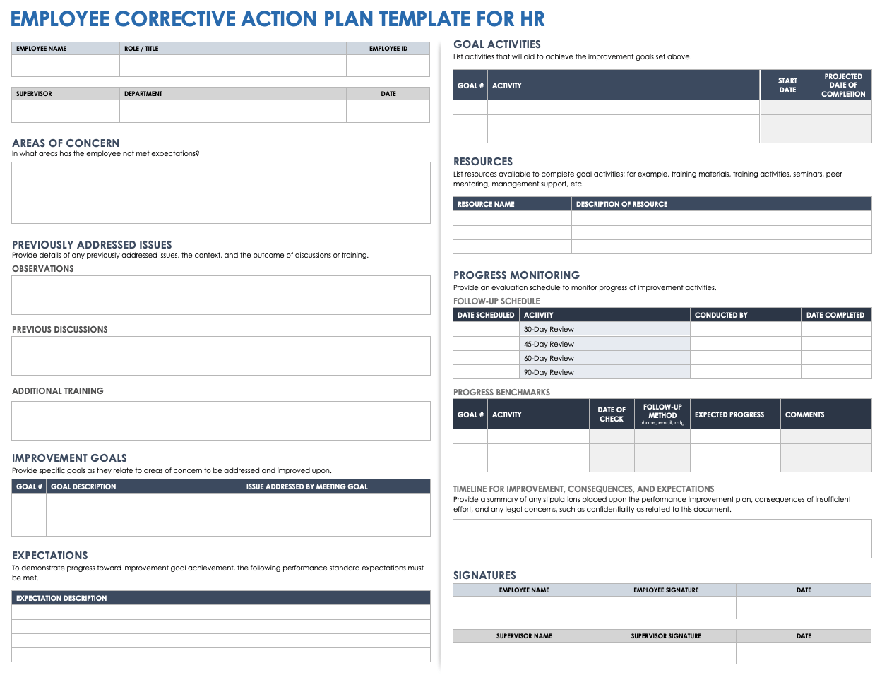 Corrective Action Plan Templates Smartsheet Corrective Action Plan Templates Smartsheet